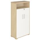 Mesa Escritório Presidente E Armário Alto 2 Portas Corp A06 C