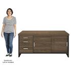 Mesa Escritório Presidente E Balcão 2 Portas 3 Gavetas Corp A