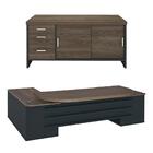 Mesa Escritório Presidente E Balcão 2 Portas 3 Gavetas Corp A