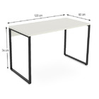 Mesa Escritório Reta 120cm Martinucci Iron Irmr1260bbp Home O
