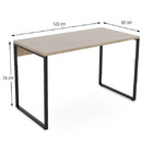 Mesa Escritório Reta 120cm Martinucci Iron Irmr1260cbcbp Home