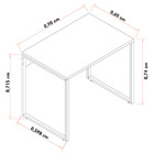 Mesa Escritório Reta 90cm Martinucci Iron Irmr0960ppp Home Of