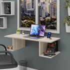 Mesa Escritório Suspensa Escrivaninha Computador 90x42cm Com