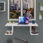 Mesa Escritório Suspensa Escrivaninha Computador 90x42cm Com