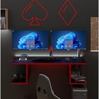 Mesa Escritório Suspensa Escrivaninha Computador 90x42cm Com