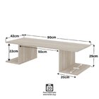 Mesa Escritório Suspensa Escrivaninha Computador Com Pratelei