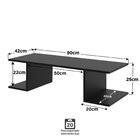 Mesa Escritório Suspensa Escrivaninha Computador Com Pratelei