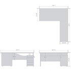 Mesa Escritório Viena Imbuia Preto