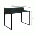 Mesa Escrivaninha 100cm Pé Quadrado Mart Home Mh21pt Com Nich