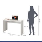 Mesa Escrivaninha 108cm Office Barcelona Kaiki Móveis Branca