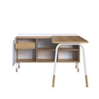 Mesa Escrivaninha 120cm Balcão Credenza 1 Gav 1 Porta 136cm H