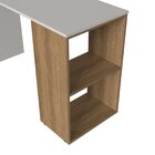 Mesa Escrivaninha 120cm Com Nicho Aberto Arenas/mel