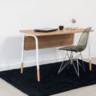 Mesa Escrivaninha 120cm Home Office Workflow Móvel Na Caixa -