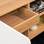 Mesa Escrivaninha 136cm Balcão Credenza 1 Gav 1 Porta 136cm H