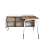 Mesa Escrivaninha 136cm Balcão Credenza 1 Gav 1 Porta 136cm H
