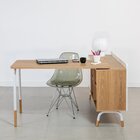 Mesa Escrivaninha 136cm Balcão Credenza 1 Gav 1 Porta 136cm H