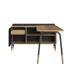 Mesa Escrivaninha 136cm Balcão Credenza 1 Gav 1 Porta 136cm H