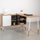 Mesa Escrivaninha 136cm Balcão Credenza 1 Gav 1 Porta 136cm H