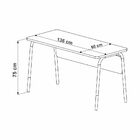 Mesa Escrivaninha 136cm Home Office Workflow Móvel Na Caixa -