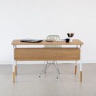 Mesa Escrivaninha 136cm Home Office Workflow Móvel Na Caixa -