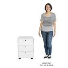 Mesa Escrivaninha 150cm Cris Tampo Vidro E Gaveteiro 3 Gaveta