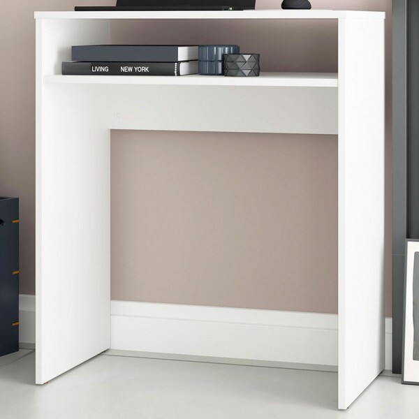 Mesa Escrivaninha 1 Prateleira Branco Bc 95 - Brv Móveis