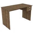 Mesa Escrivaninha 2 Gavetas Nogal Me4165 - Tecno Mobili