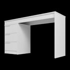 Mesa Escrivaninha 3 Gavetas Branco