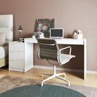 Mesa Escrivaninha 3 Gavetas Branco