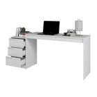 Mesa Escrivaninha 3 Gavetas Branco - Brv