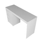 Mesa Escrivaninha 3 Gavetas Branco - Brv