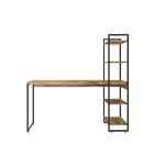 Mesa Escrivaninha 4 Prateleiras Carvalho/preto 14907 - Compace