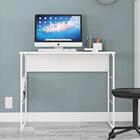 Mesa Escrivaninha 90cm Branco Fabrick Caemmun