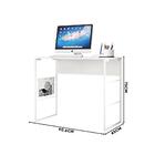 Mesa Escrivaninha 90cm Branco Fabrick Caemmun