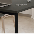 Mesa Escrivaninha Adele 90cm Tampo Preto Base Preto - Montana