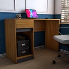 Mesa Escrivaninha Alune 1 Porta 1 Gaveta Freijó/grafite - Pan