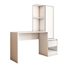 Mesa Escrivaninha Alune Com Estante 1 Porta 1 Gaveta Branco -