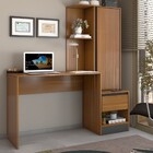 Mesa Escrivaninha Alune Com Estante 1 Porta 1 Gaveta Freijó/g