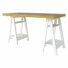 Mesa Escrivaninha Art Ii 4 Prateleiras Olmo/branco - Artany