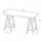 Mesa Escrivaninha Art Ii 4 Prateleiras Olmo/preto - Artany