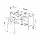 Mesa Escrivaninha Balcão Credenza 1 Gav Home Office Flexus 1