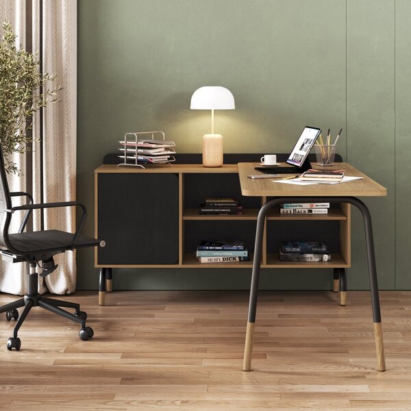 Mesa Escrivaninha Balcão Credenza 1 Gav Home Office Flexus 1