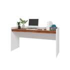 Mesa Escrivaninha Branco/castanho Bc 88 - Brv Móveis