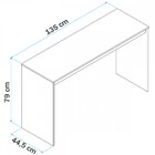 Mesa Escrivaninha Branco/castanho - Pnr Móveis