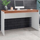 Mesa Escrivaninha Branco/castanho - Pnr Móveis