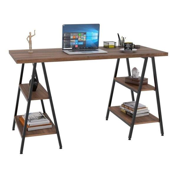 Mesa Escrivaninha Cavalete 135cm Estilo Industrial Prisma C08