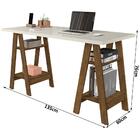 Mesa Escrivaninha Cavalete Para Home Office Basoto Caleb Off