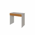 Mesa Escrivaninha Com 1 Gaveta Sevilha Branco Com Amadeirado