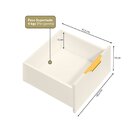 Mesa Escrivaninha Com E Porta Objetos Vita 5 Gavetas 136cm Ye