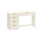 Mesa Escrivaninha Com E Porta Objetos Vita 5 Gavetas 136cm Ye